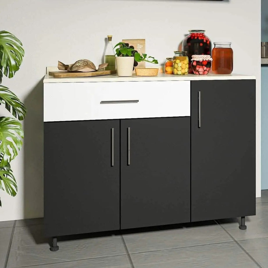 مطبخ خشب ام دي اف، قطعتين