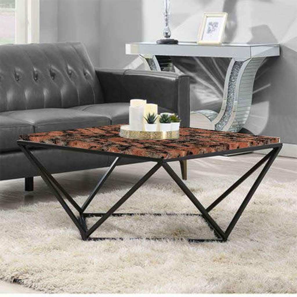 ترابيزة قهوة بسطح جرانيت 80*80*80*45 سم - LUS46 - Homix