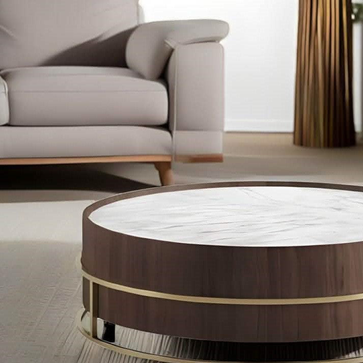 ترابيزة قهوة ام دي اف و ستيل، 80*40 سم