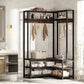 جزامة مع شماعة معدن 80*40*180 سم - STA120 - Homix