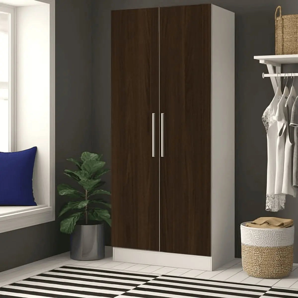 دولاب خشب ام دي اف، 80*50*180 سم