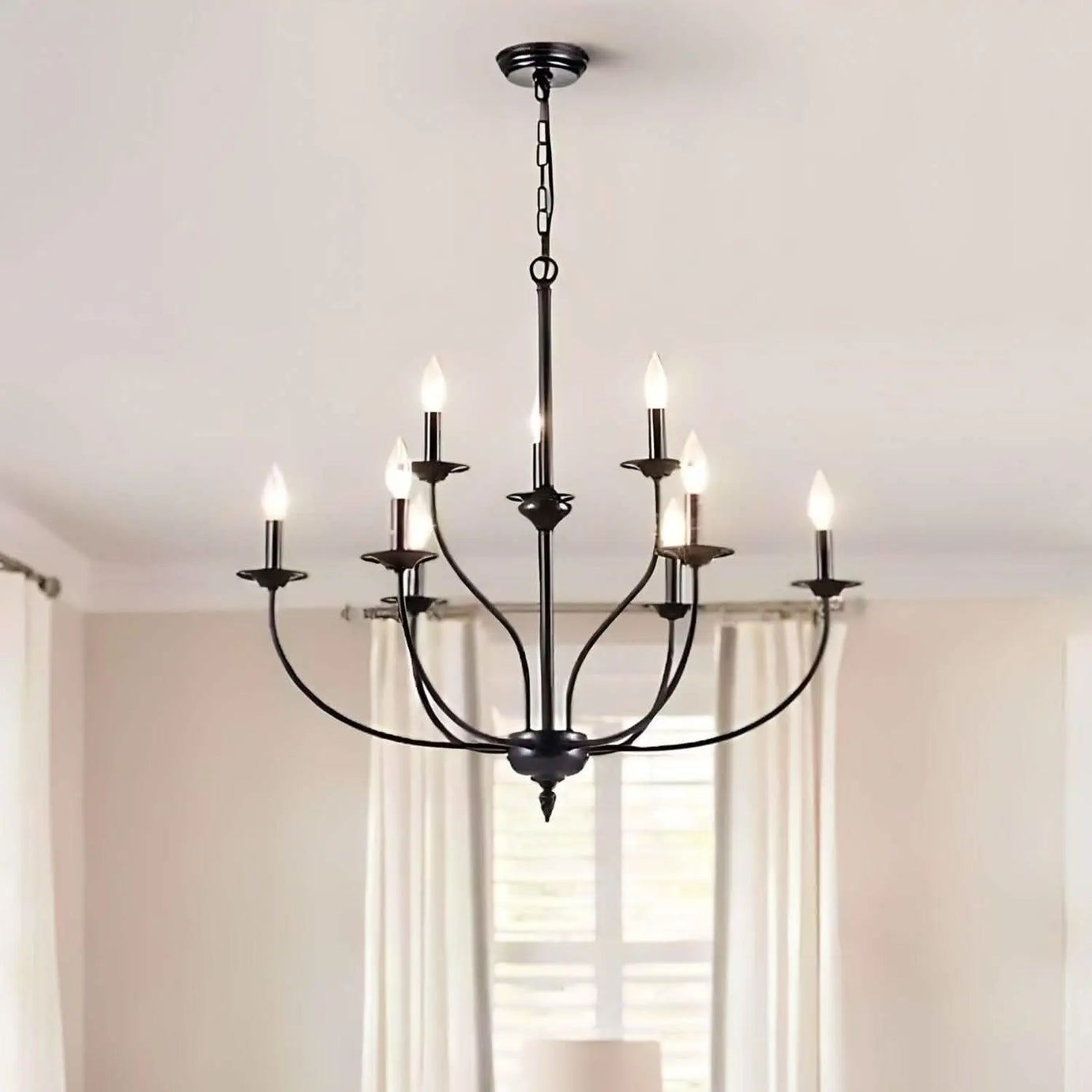 نجفة لون اسود 80*80*120 سم - YLG166 Y-Lights
