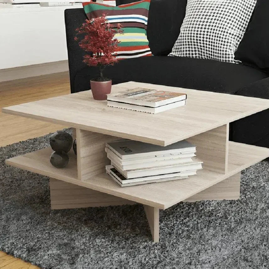 ترابيزة قهوة ام دي اف، 80*80*40 سم