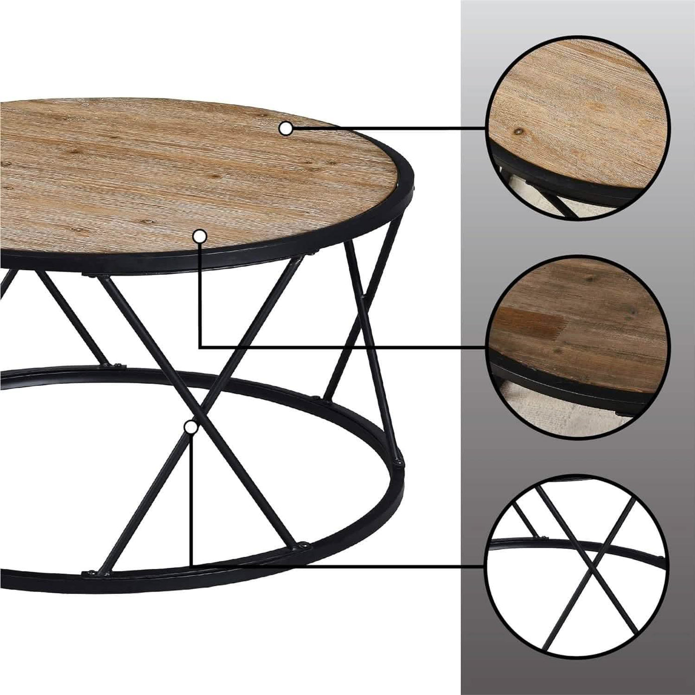 ترابيزة قهوة 80*80*45 سم - CH169 - Homix