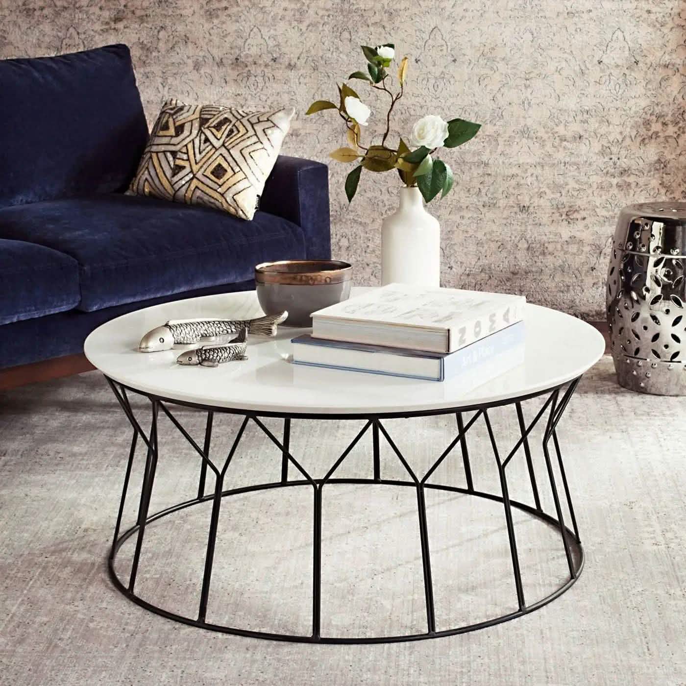 تسوق الأن من هومكس  ترابيزة قهوة معدن 80*80*45 سم - CH253 بأفضل سعر وأفضل جودة 