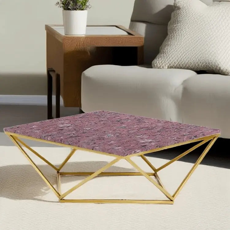 ترابيزة قهوة بسطح جرانيت 80*80*45 سم - LUS8 - Homix