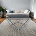 ترابيزة قهوة ستانلس ستيل 80*80*45 سم - RAX2 - Homix