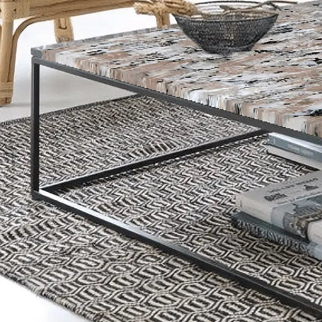 ترابيزة قهوة بسطح جرانيت 80*80*80*45 سم - LUS40 - Homix