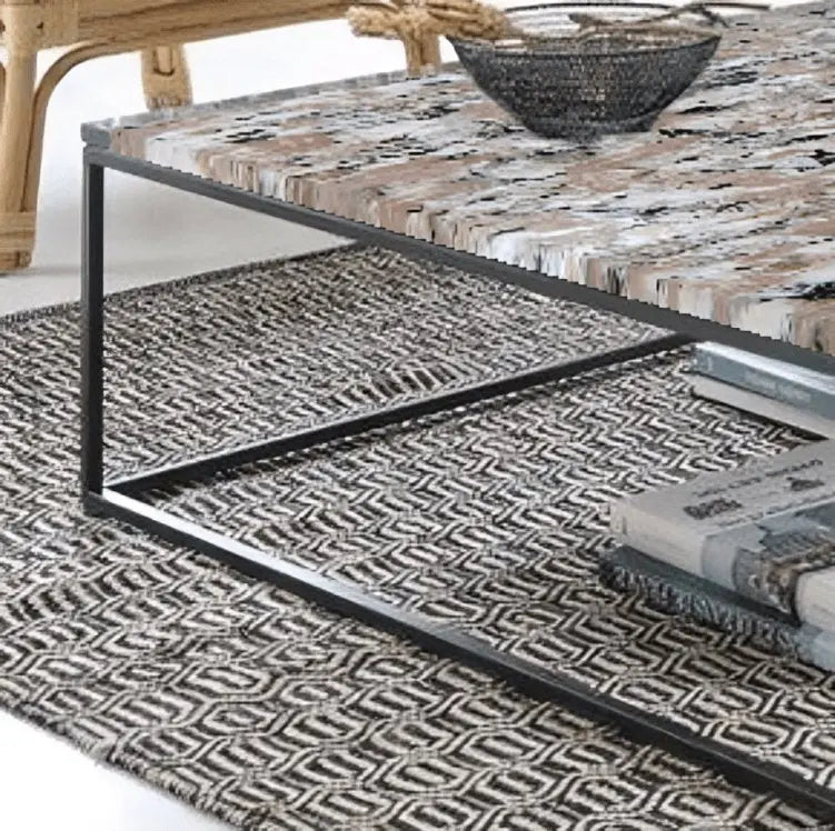 ترابيزة قهوة بسطح جرانيت 80*80*80*45 سم - LUS40 - Homix