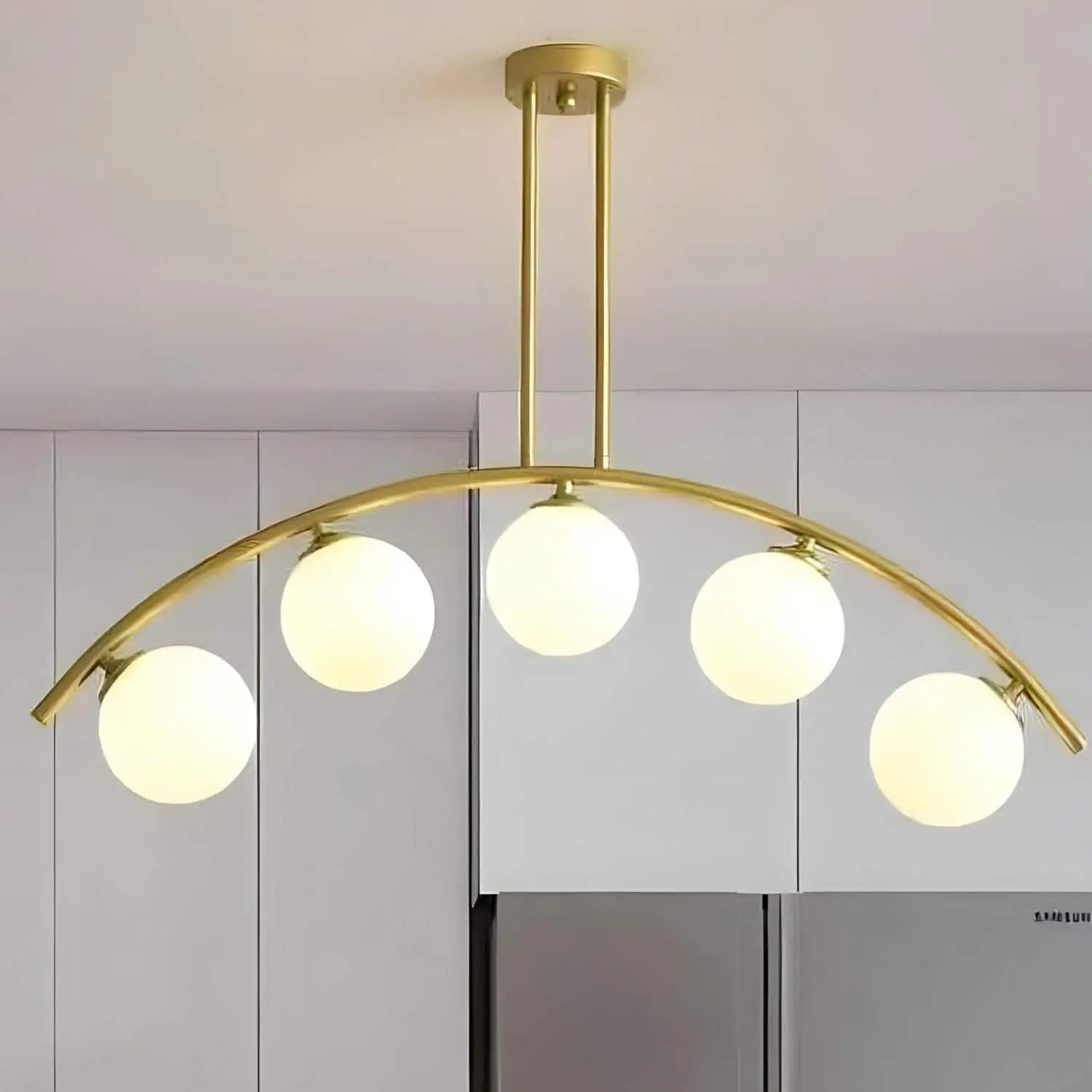 نجفة ستيل و زجاج، 81*55 سم