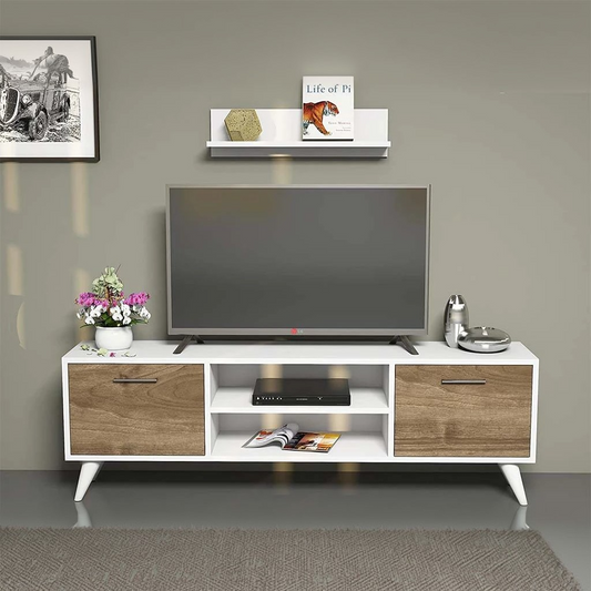 ترابيزة تليفزيون خشب ام دي اف، 110*40*50 سم