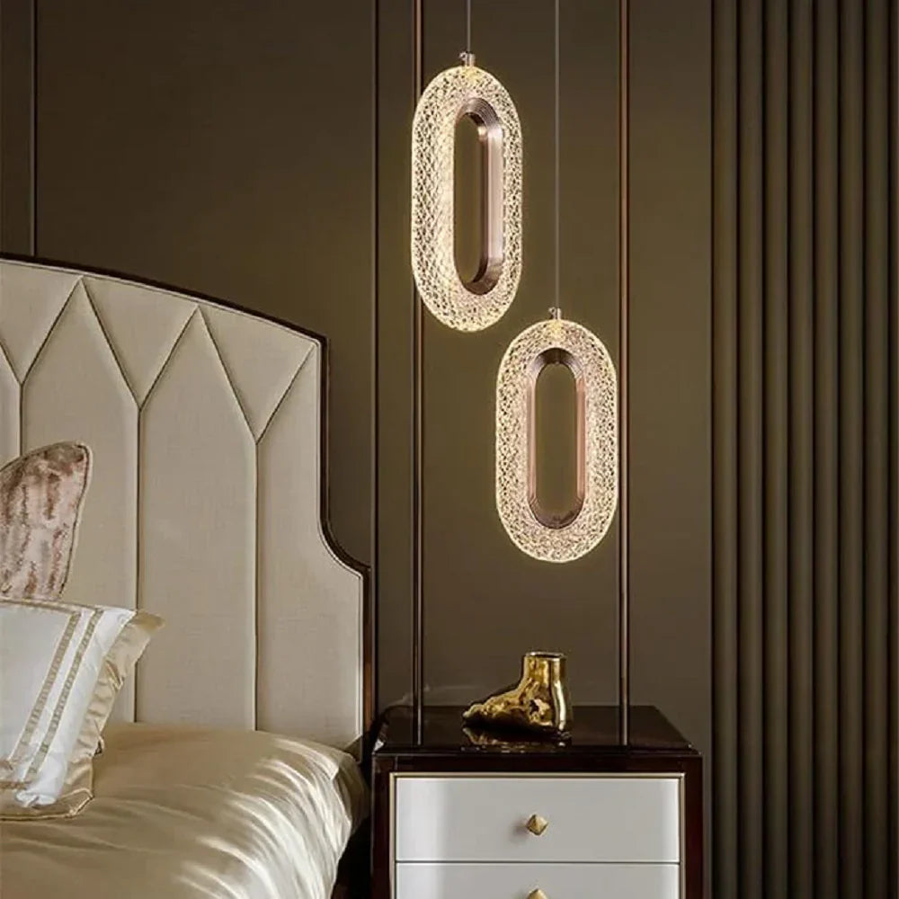 نجفة أكريليك، 25*40 سم - قطعتين