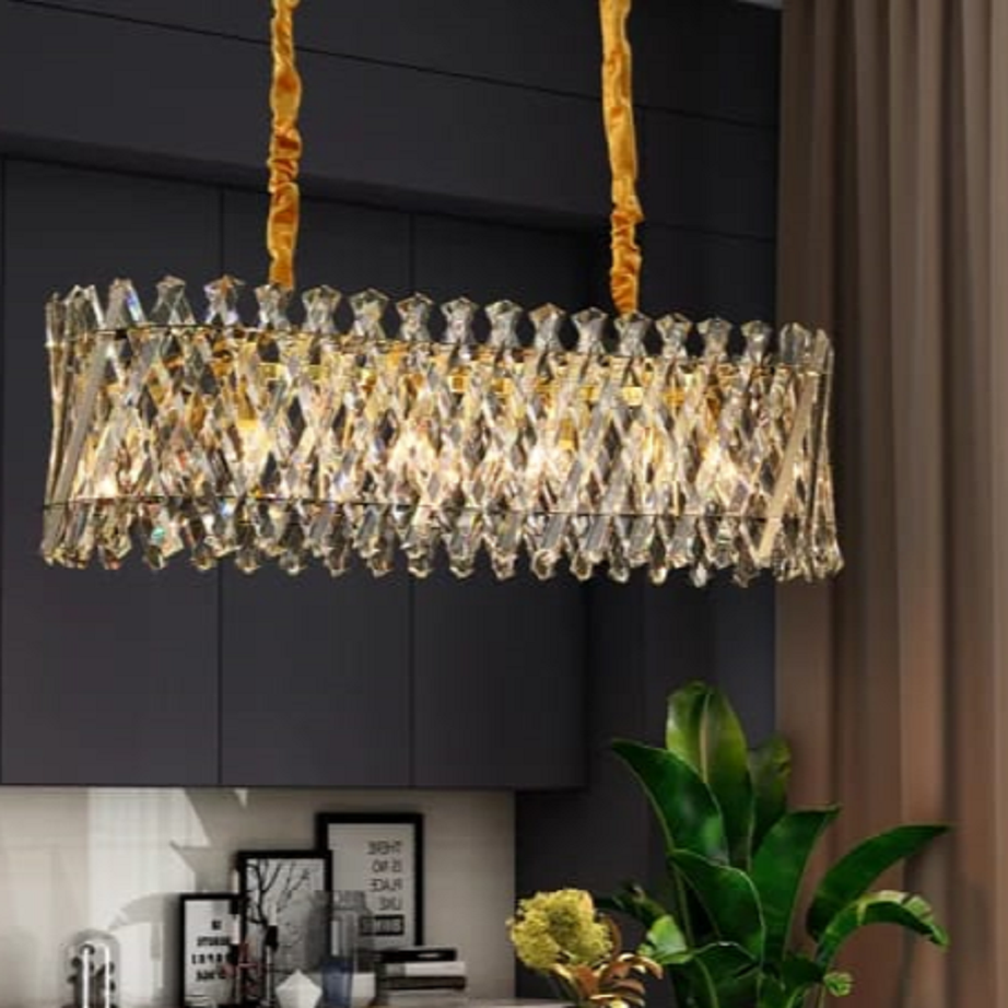 نجفة ستيل، 35*85 سم- ذهبي