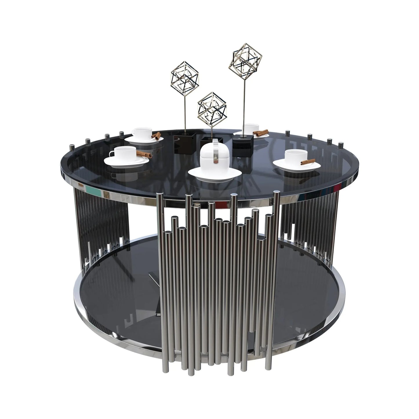 ترابيزة قهوة بسطح زجاج 85*45 سم - RAX20 - Homix