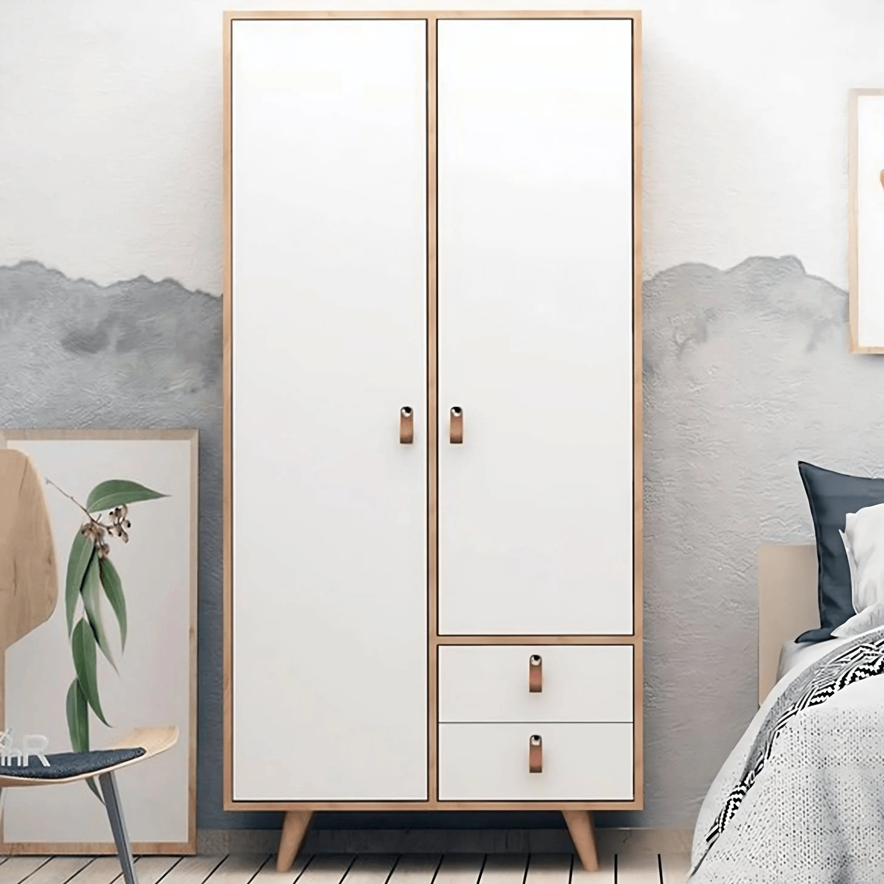 دولاب خشب ام دي اف، 85*50*180 سم