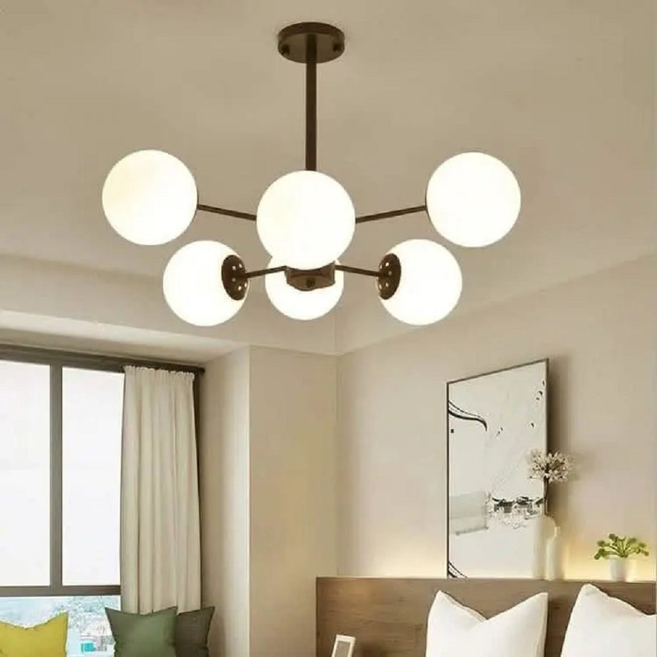 نجفة معدن و زجاج، 40*55 سم