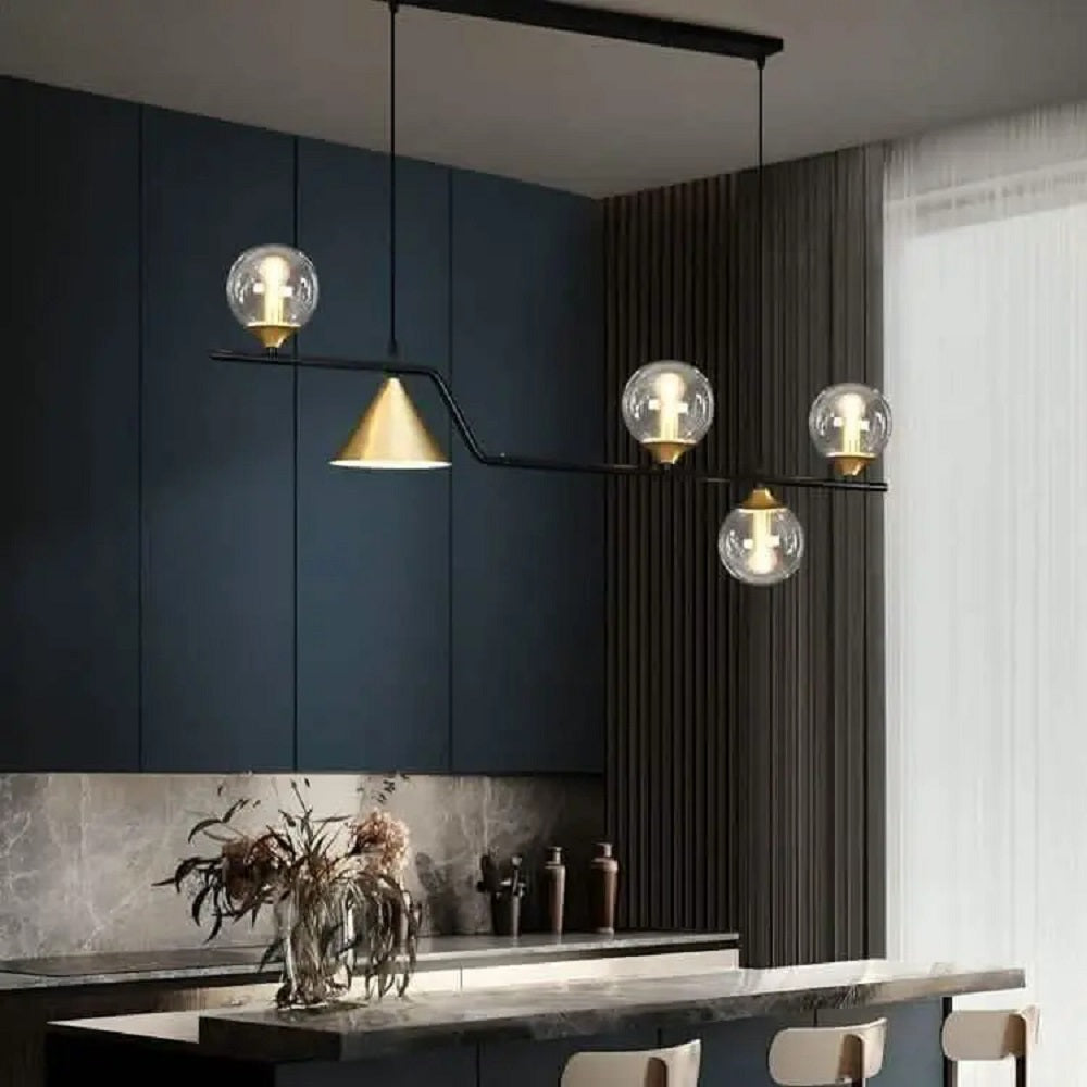 نجفة معدن و زجاج، 120*120 سم