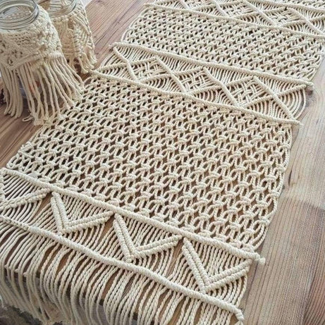 رانر مكرمية قطن، 50*150 سم