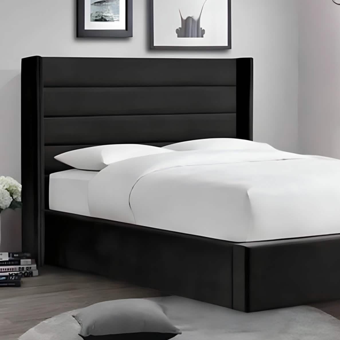 سرير كوين خشب كونتر، 150*195*120 سم