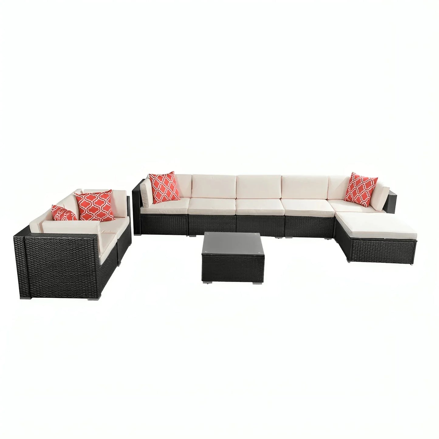 طقم خارجي معدن و راتان - OSR51 - Homix