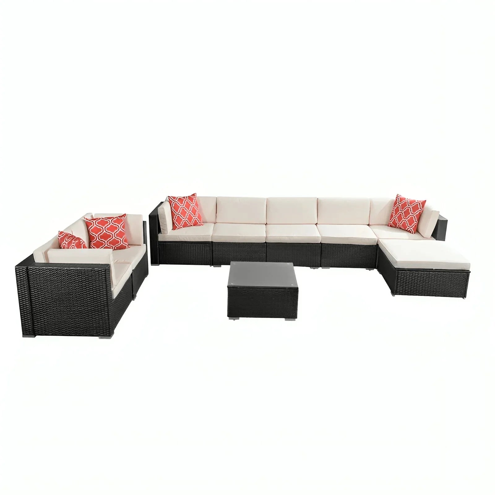 طقم خارجي معدن و راتان - OSR51 - Homix