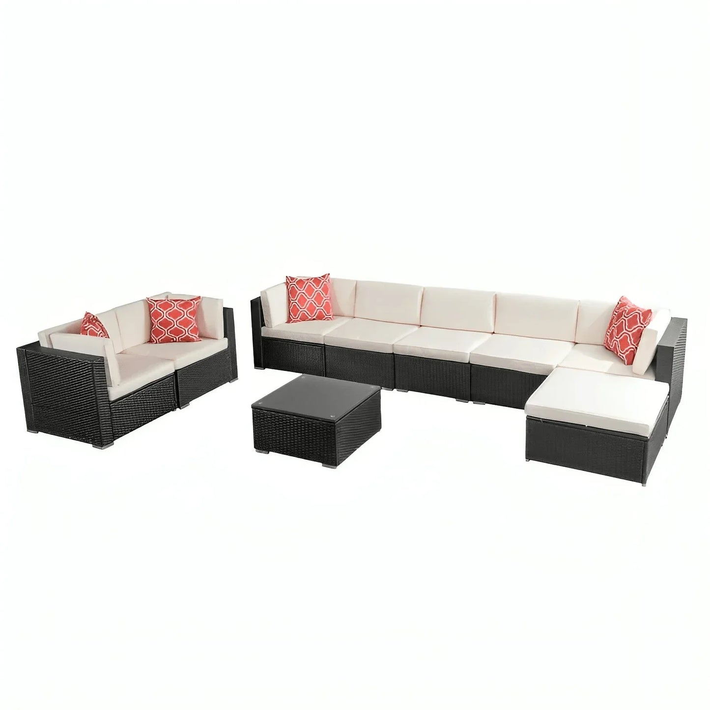 طقم خارجي معدن و راتان - OSR51 - Homix