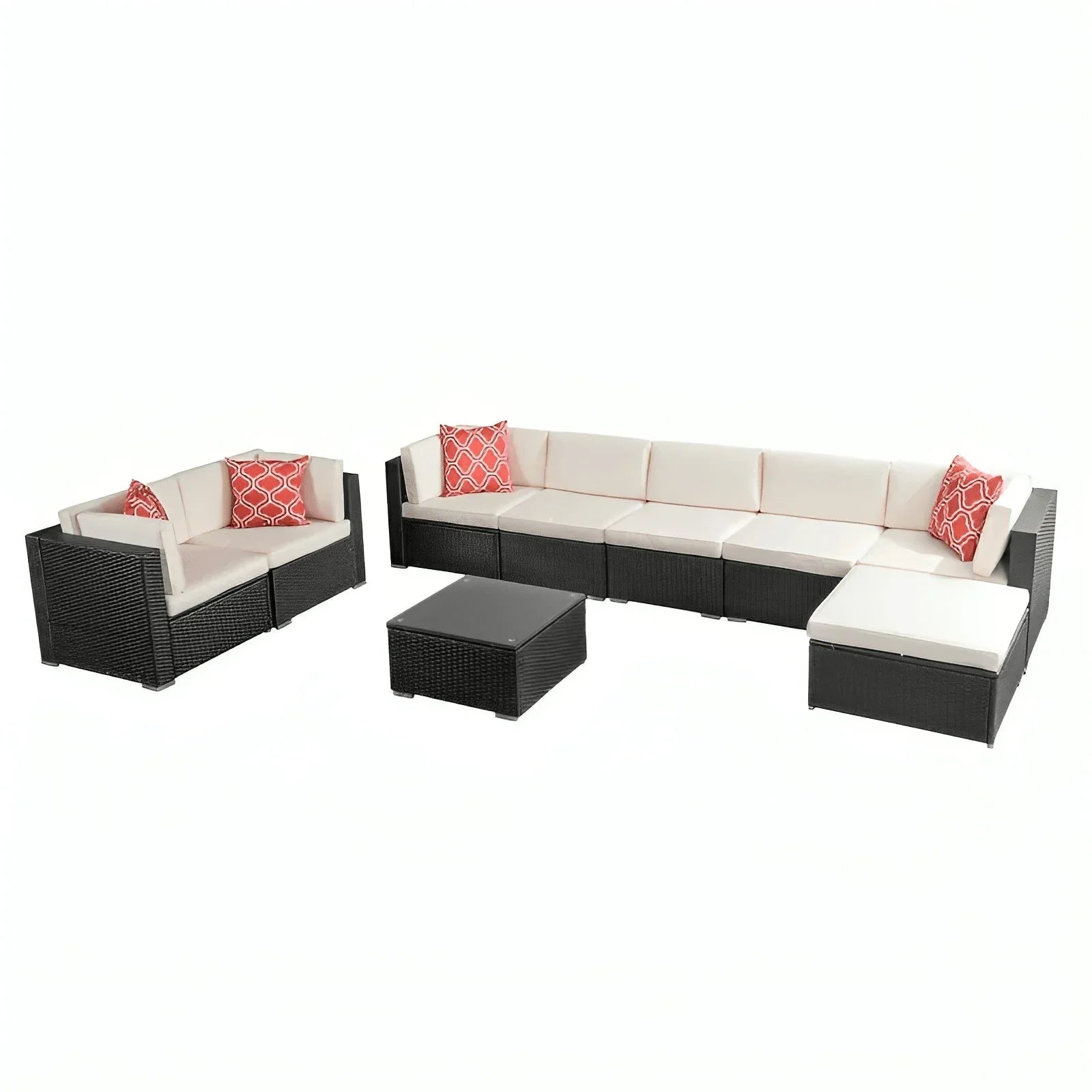 طقم خارجي معدن و راتان - OSR51 - Homix