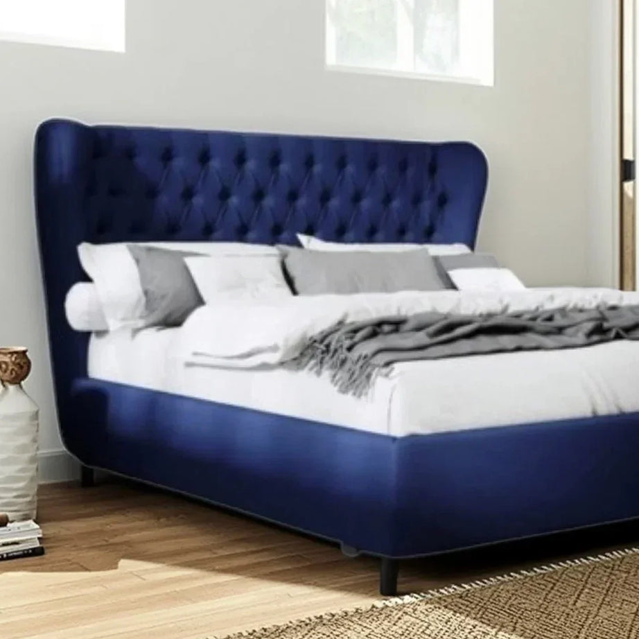 سرير سوبر كينج خشب ام دي اف و زان، 180*200*120 سم