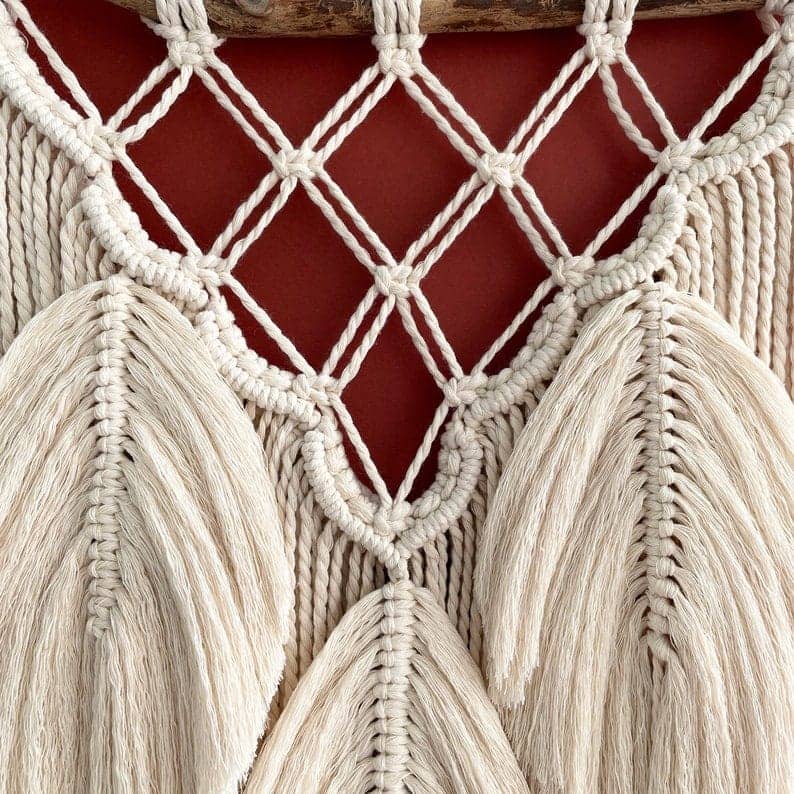 مكرمية حائط خشب، 50*70 سم