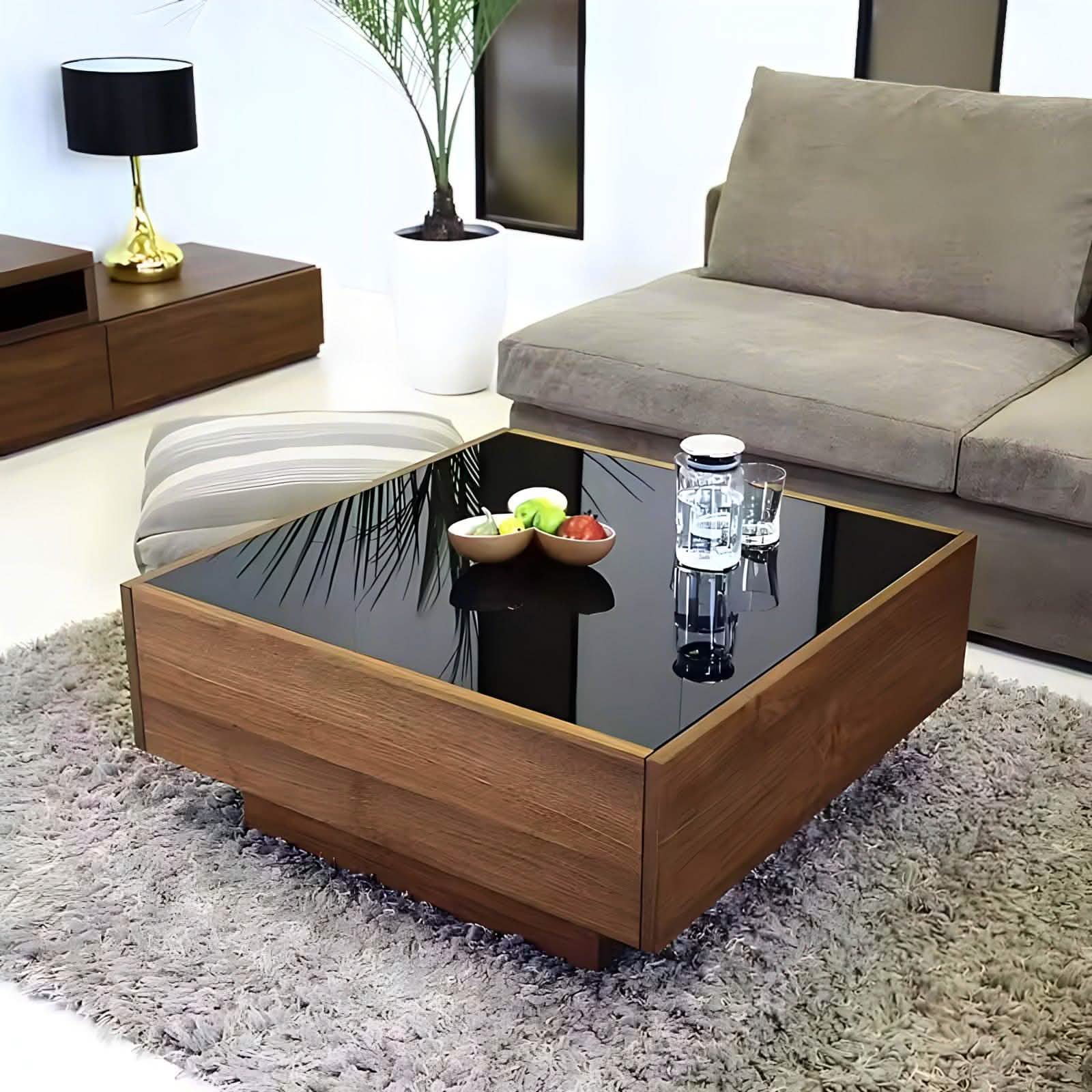 تسوق الأن من هومكس  ترابيزة قهوة ام دي اف 90*50*45 سم - HOM115 بأفضل سعر وأفضل جودة 