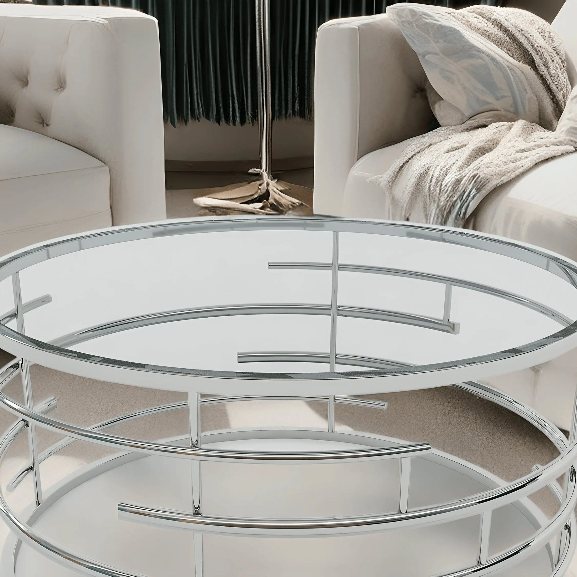 ترابيزة قهوة دائرية 90*45 سم - RAX15 - Homix