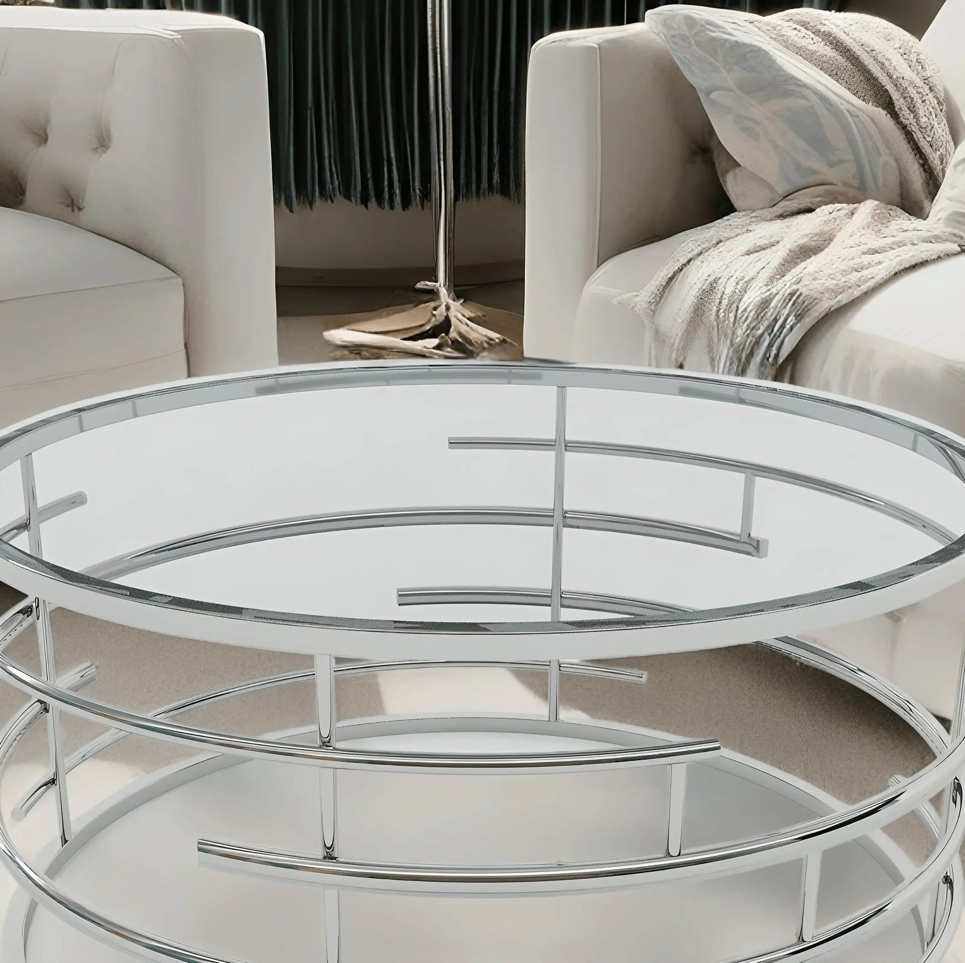 ترابيزة قهوة دائرية 90*45 سم - RAX15 - Homix