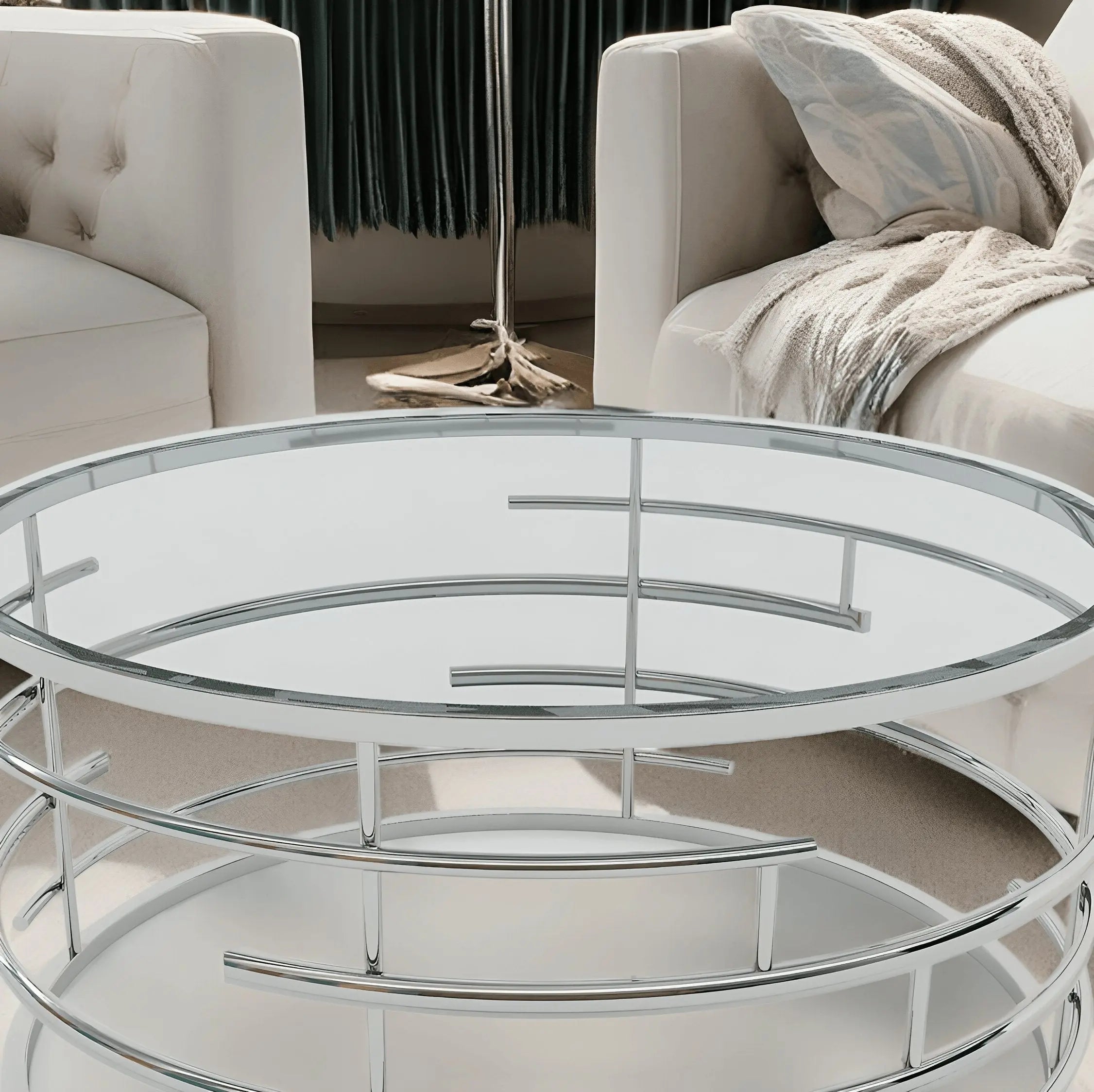 ترابيزة قهوة دائرية 90*45 سم - RAX15 - Homix