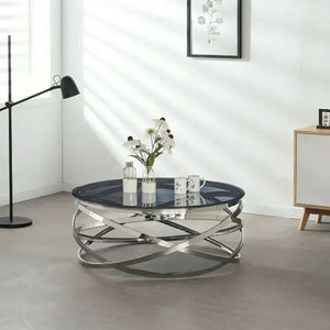ترابيزة قهوة بسطح زجاج 90*45 سم - RAX16 - Homix