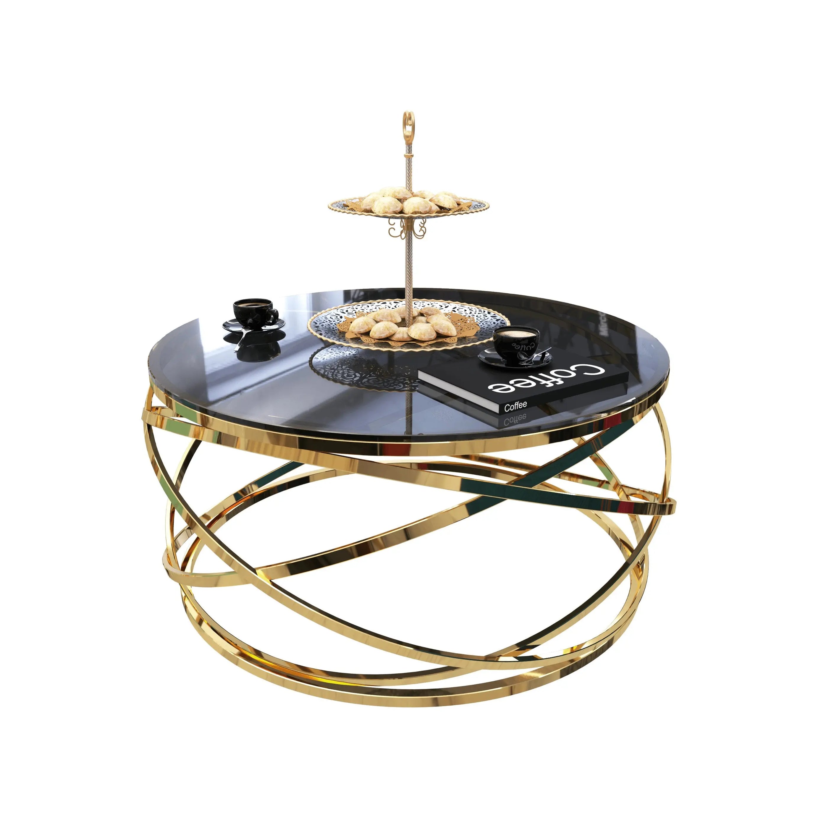 ترابيزة قهوة ستانلس ستيل 90*45 سم - RAX28 - Homix