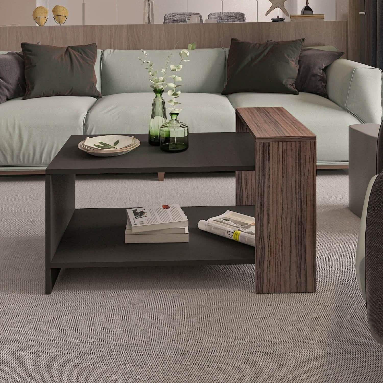 تسوق الأن من هومكس  ترابيزة قهوة ام دي اف 90*45*42 سم - ZAT20 بأفضل سعر وأفضل جودة 