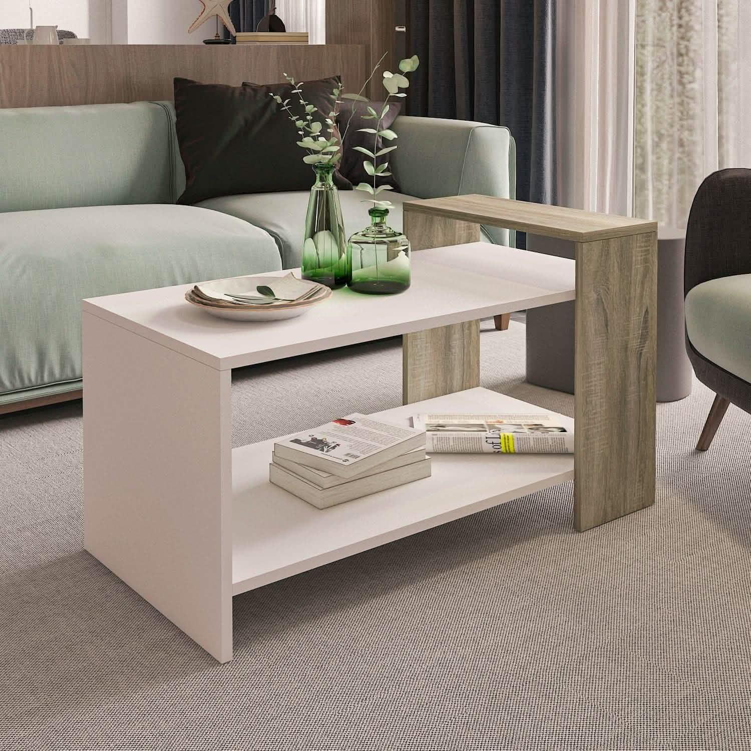 تسوق الأن من هومكس  ترابيزة قهوة ام دي اف 90*45*42 سم - ZAT20 بأفضل سعر وأفضل جودة 