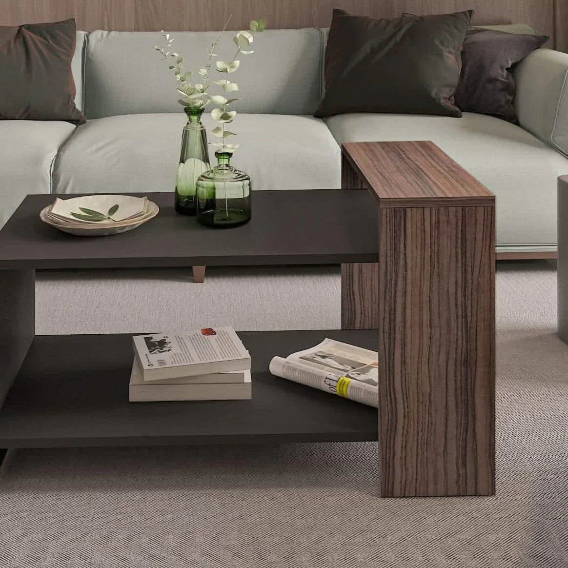 ترابيزة قهوة ام دي اف، 90*45*42 سم