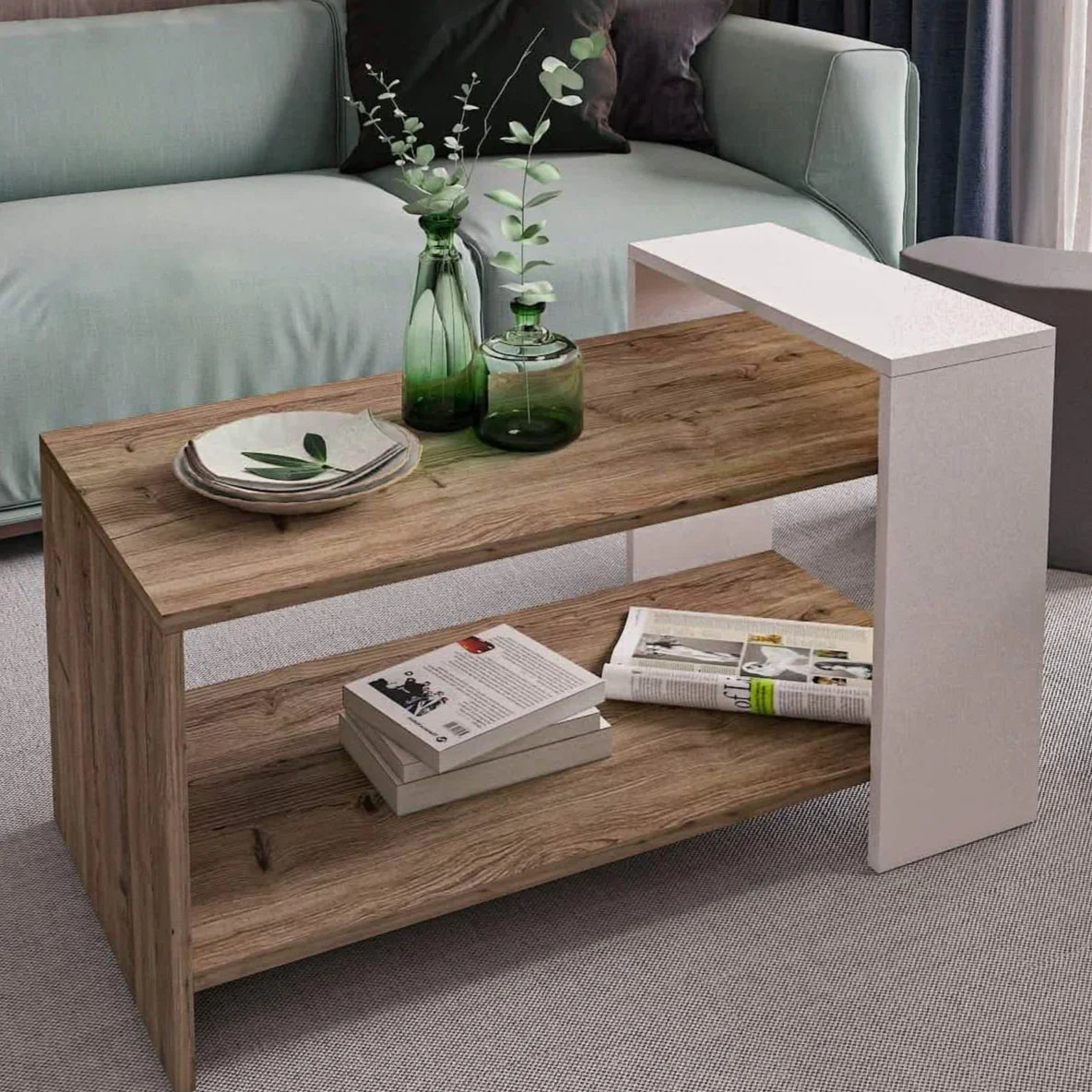 ترابيزة قهوة ام دي اف، 90*45*42 سم