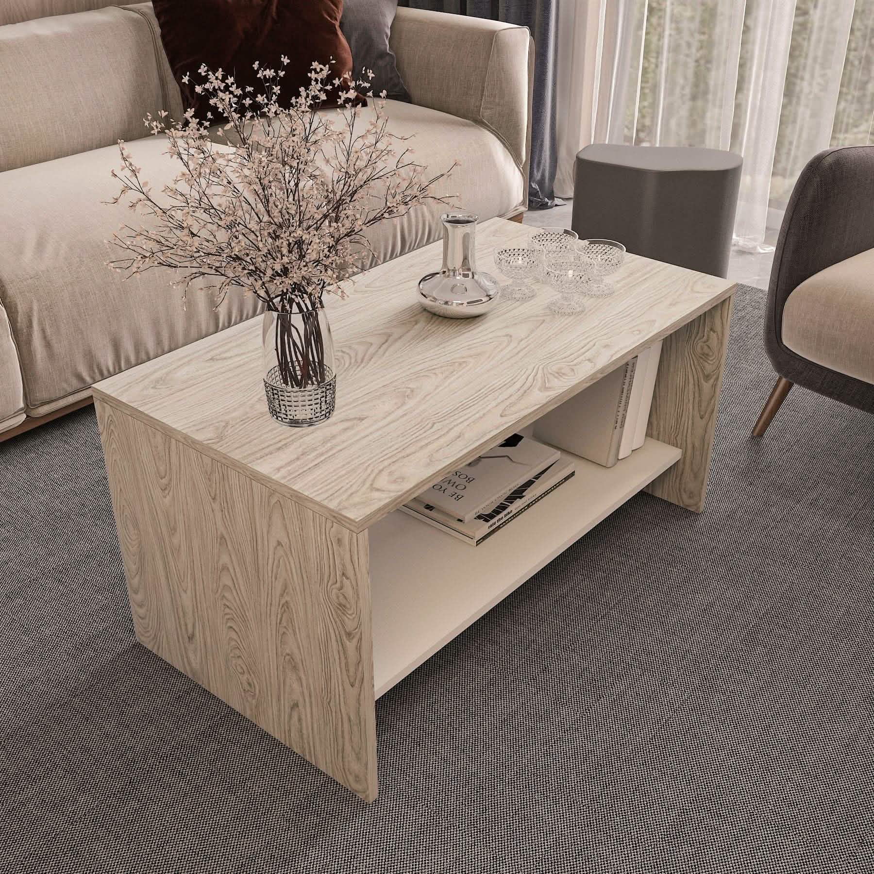 ترابيزة قهوة ام دي اف، 90*50*45 سم