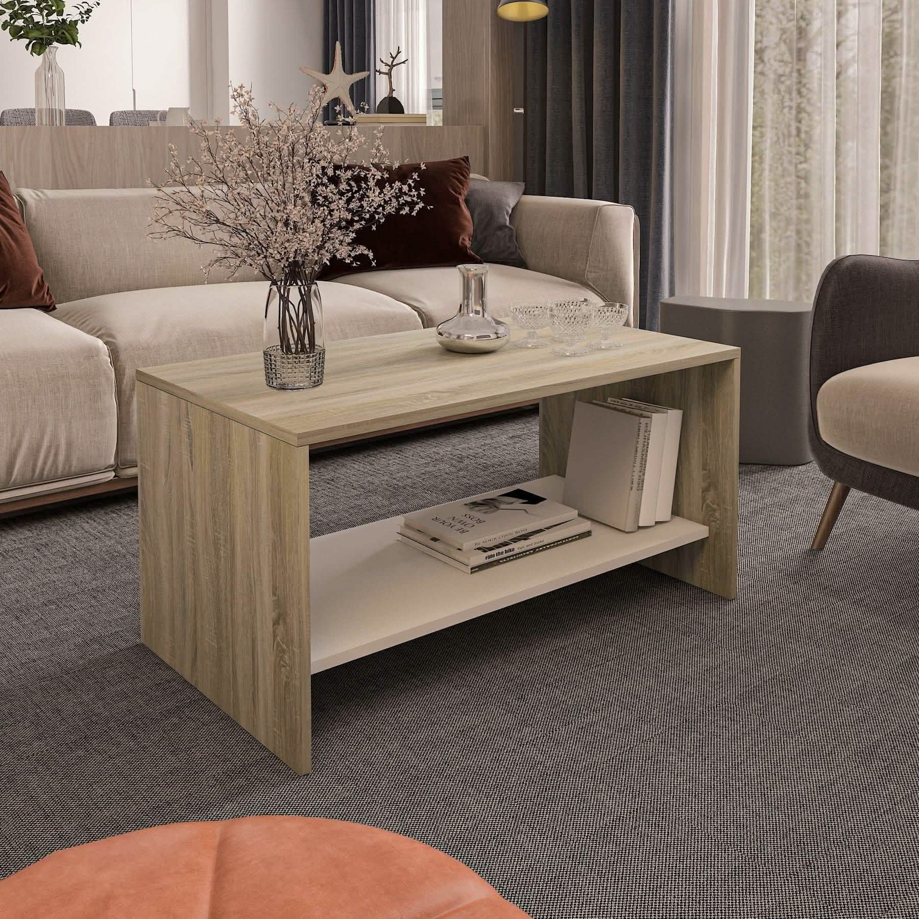 ترابيزة قهوة ام دي اف، 90*50*45 سم