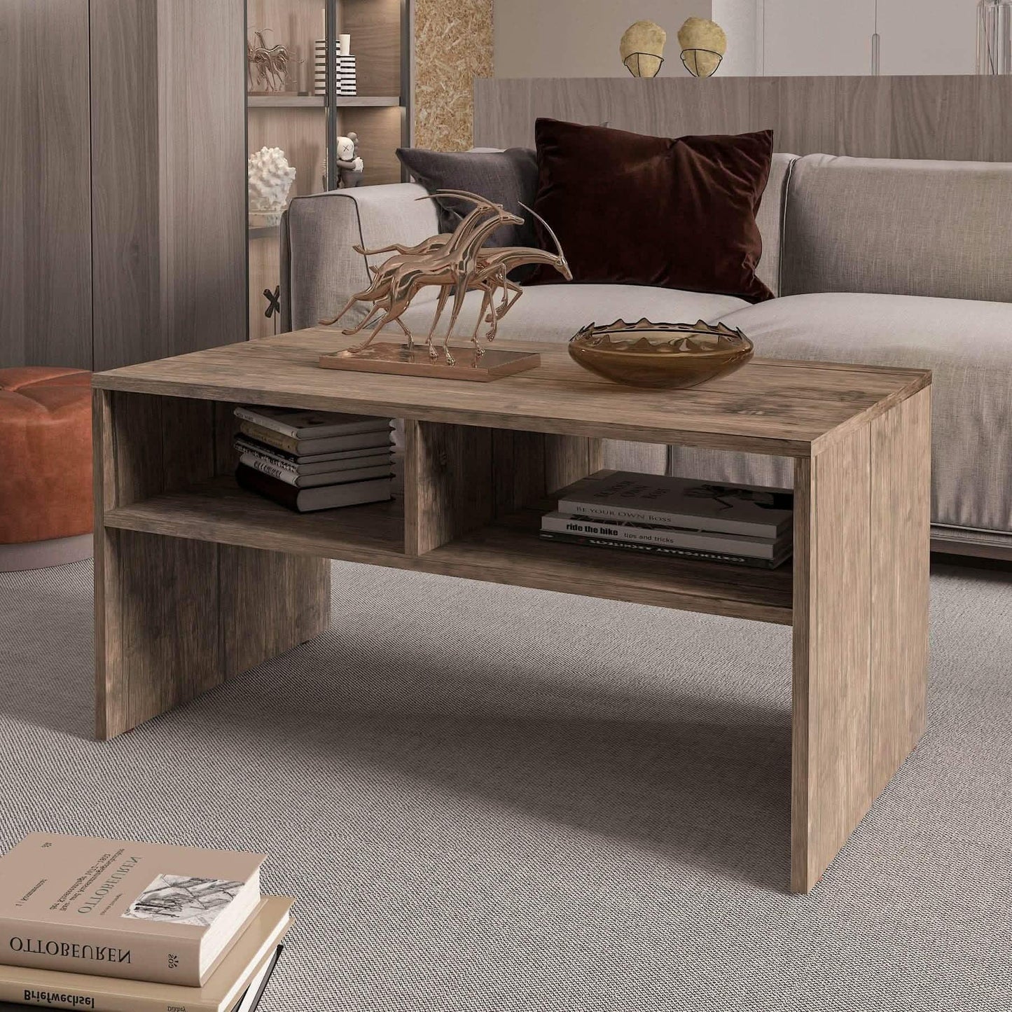 تسوق الأن من هومكس  ترابيزة قهوة ام دي اف 90*50*45 سم - ZAT2 بأفضل سعر وأفضل جودة 