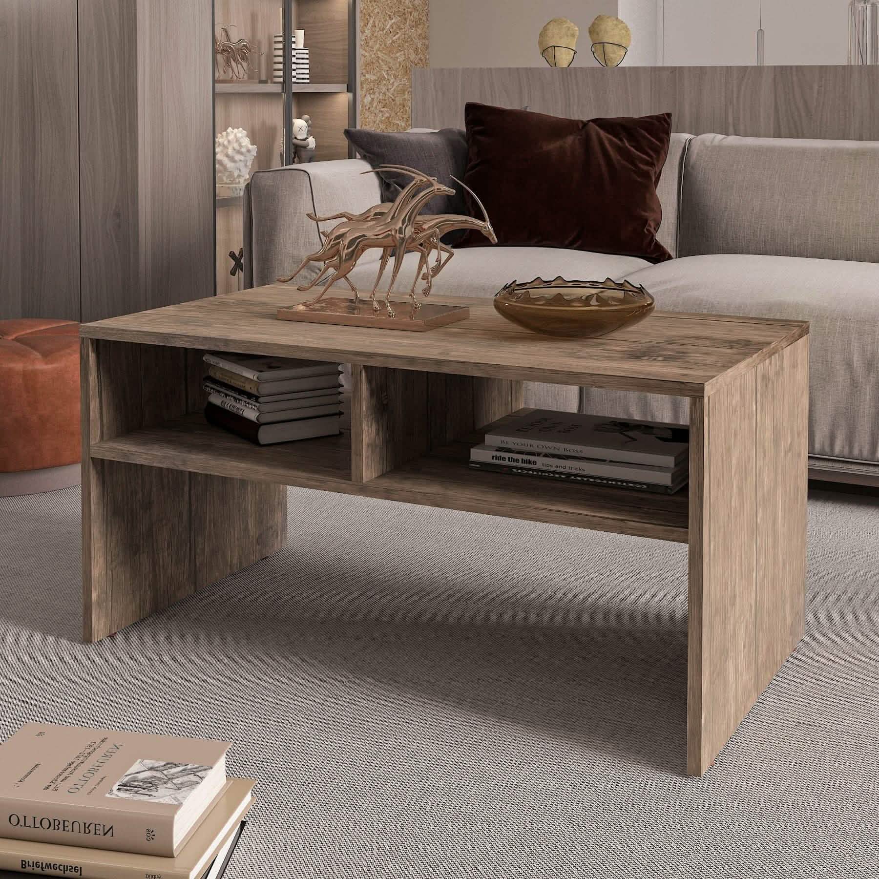 تسوق الأن من هومكس  ترابيزة قهوة ام دي اف 90*50*45 سم - ZAT2 بأفضل سعر وأفضل جودة 