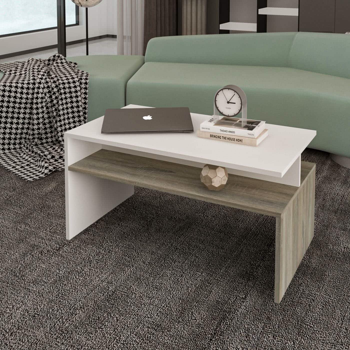 تسوق الأن من هومكس  ترابيزة قهوة ام دي اف 90*50*45 سم - ZAT4 بأفضل سعر وأفضل جودة 