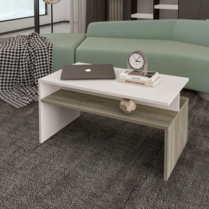 تسوق الأن من هومكس  ترابيزة قهوة ام دي اف 90*50*45 سم - ZAT4 بأفضل سعر وأفضل جودة 