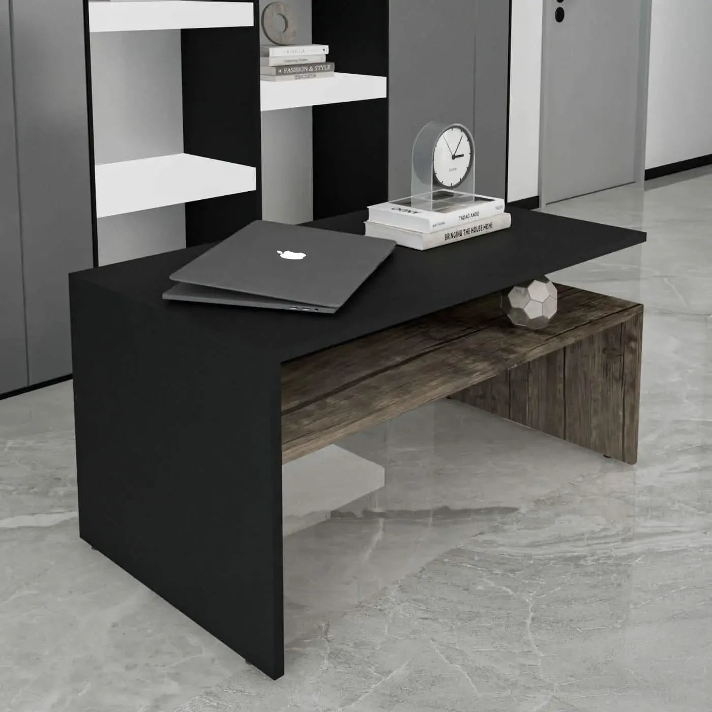 تسوق الأن من هومكس  ترابيزة قهوة ام دي اف 90*50*45 سم - ZAT4 بأفضل سعر وأفضل جودة 