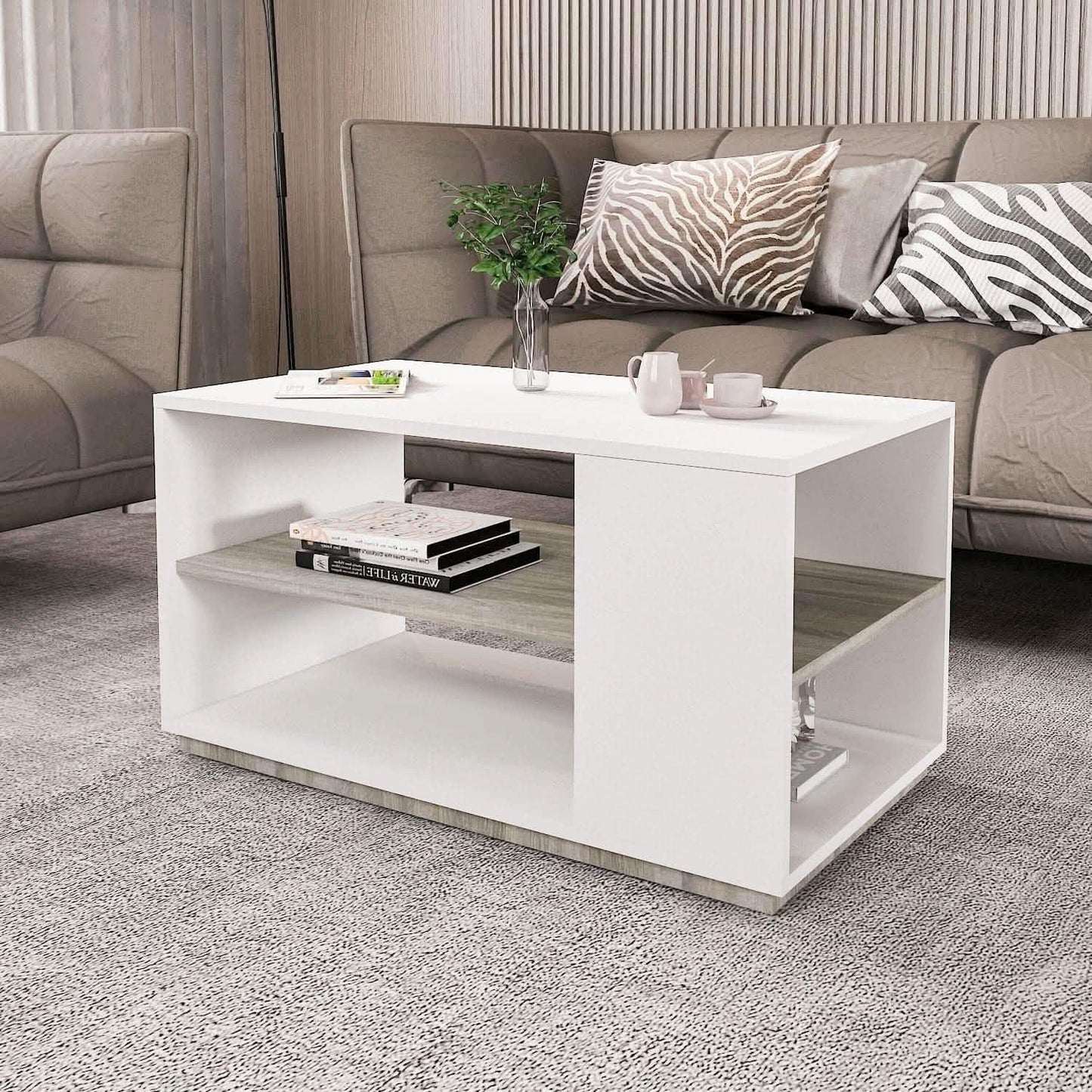 تسوق الأن من هومكس  ترابيزة قهوة ام دي اف 90*50*48 سم - ZAT7 بأفضل سعر وأفضل جودة 