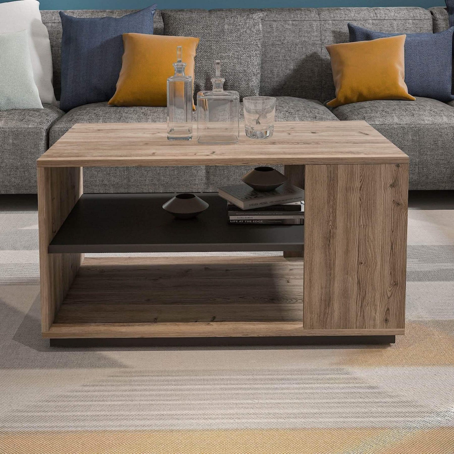 تسوق الأن من هومكس  ترابيزة قهوة ام دي اف 90*50*48 سم - ZAT7 بأفضل سعر وأفضل جودة 