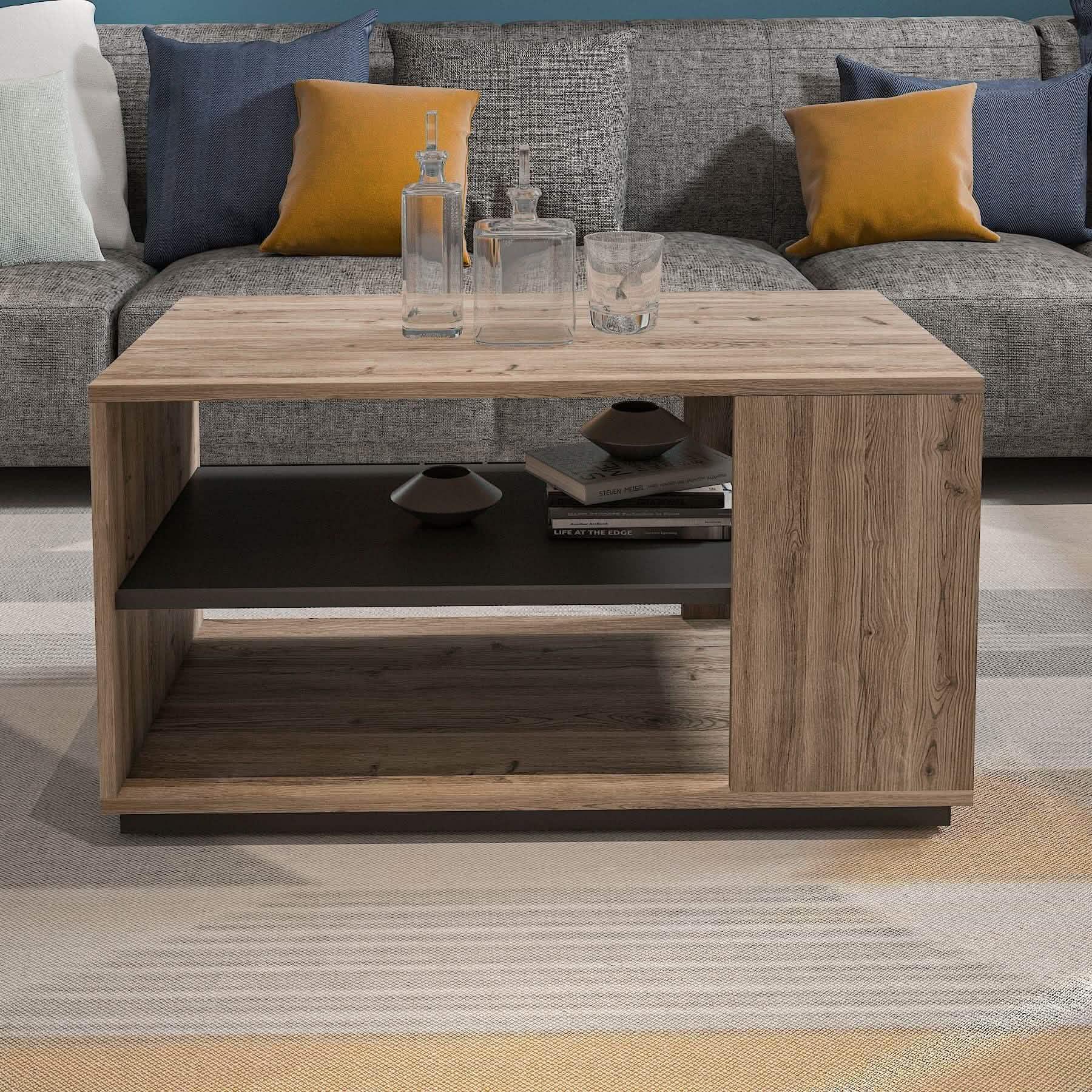 تسوق الأن من هومكس  ترابيزة قهوة ام دي اف 90*50*48 سم - ZAT7 بأفضل سعر وأفضل جودة 