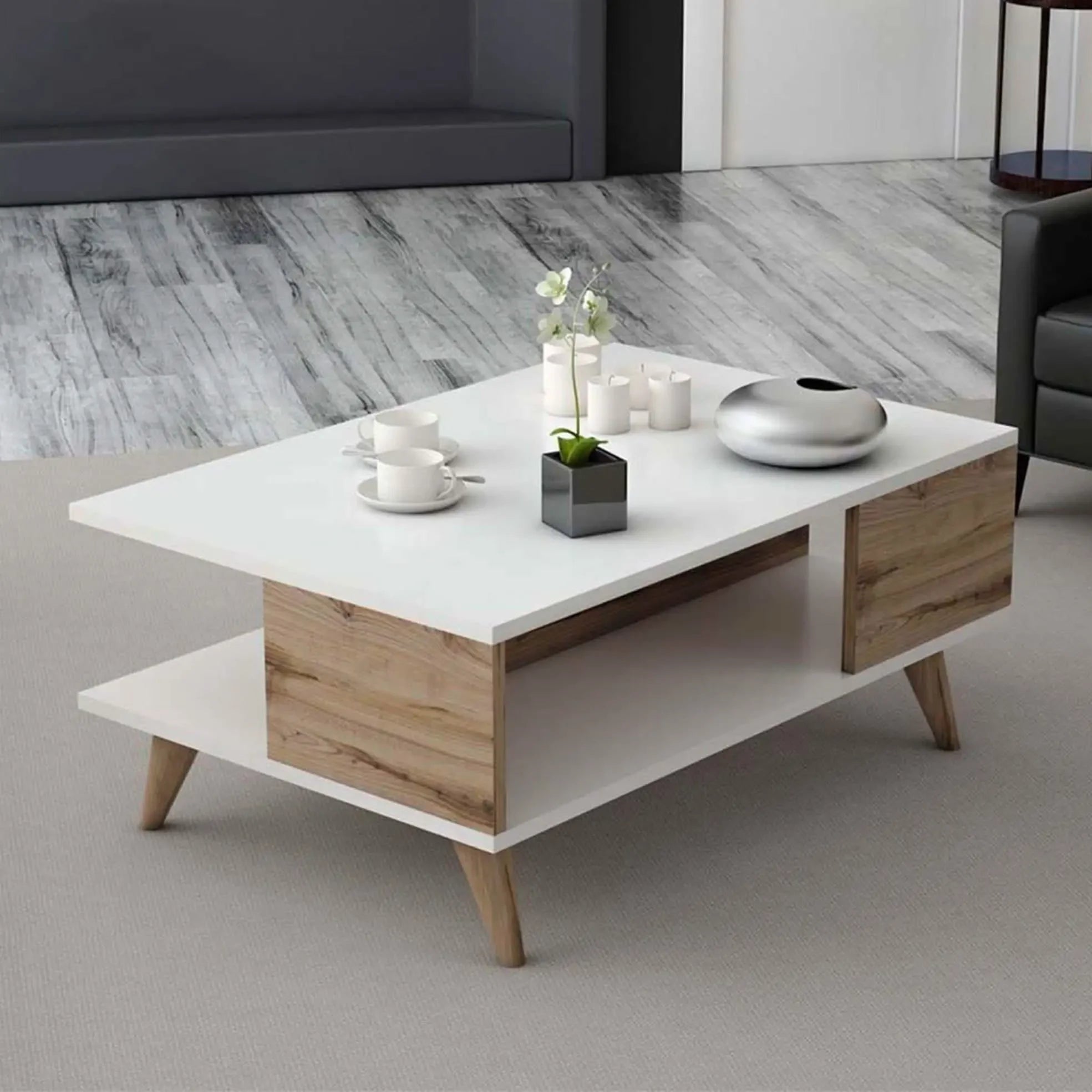 تسوق الأن من هومكس  ترابيزة قهوة ام دي اف 90*60*40 سم - CLG386 بأفضل سعر وأفضل جودة 